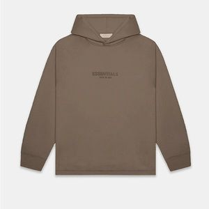 Essentials Fear Of God Wood Relaxed Hoodie